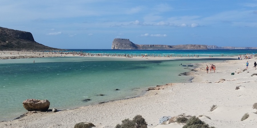 Playa de Balos, en el extremo noroeste de la isla de Creta, Grecia