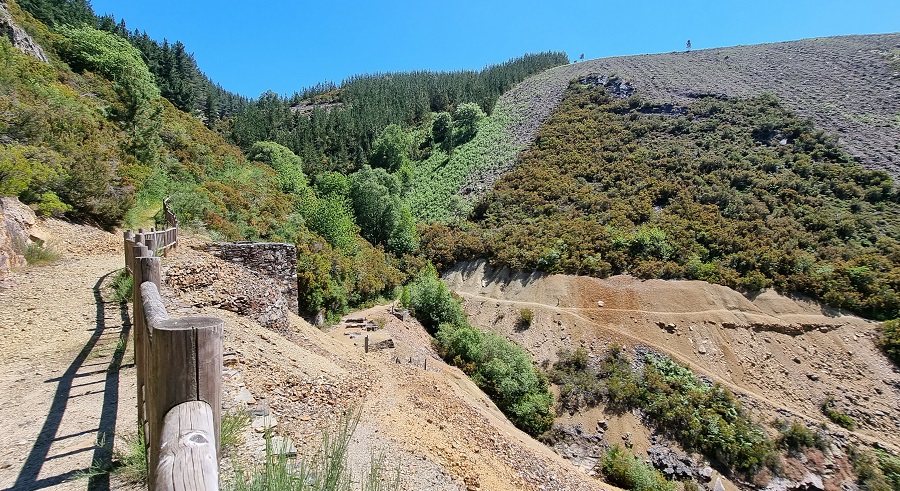Fin de la ruta desde As Talladas a Mina Carmina